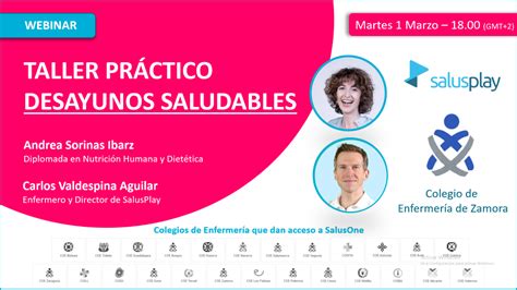 Taller Pr Ctico De Desayunos Saludables Webinar Salusplay Colegio