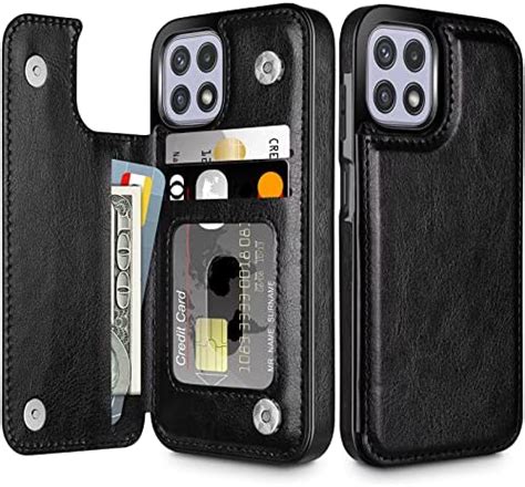 Ganbary Compatible With Samsung Galaxy A22 5g Case Premium Pu Leather