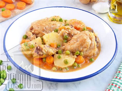 Pollo A La Jardinera Para 6 Personas El Cocinero Casero Carnes