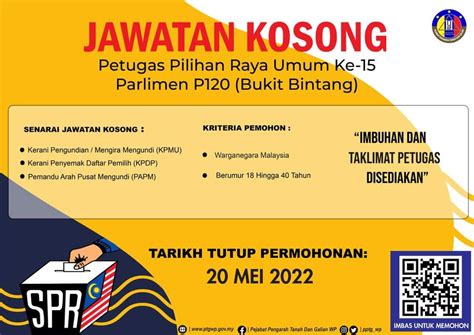 Iklan Jawatan Suruhanjaya Pilihan Raya Malaysia Spr Portal Kerja