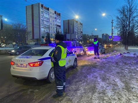 Employees Of The State Traffic Inspectorate For The City Of Miassu