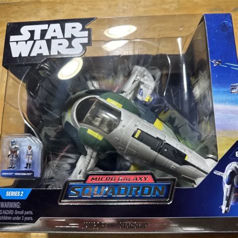 STAR WARS MICRO Galaxy Squadron Jango Fett S Starship Livraison