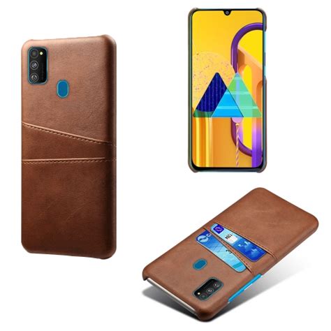 For Samsung Galaxy M S Calf Texture Pc Pu Leather Back Cover