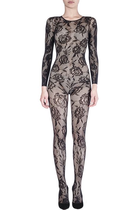 Roses Lace Bodysuit Jumpsuits Women Emilio Cavallini