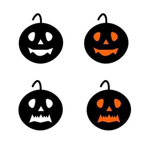 Premium Vector Set Of Halloween Pumpkins