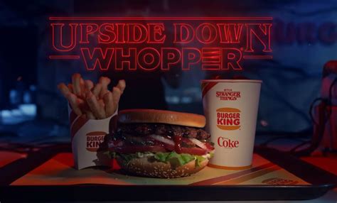 Burger King 🤴🏽 Launching A Limited 🙃 Upside Down Whopper In Honor Of Stranger Things Street