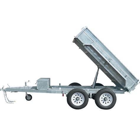 8X5 10X5 10X6 12X7 Hot DIP Galvanized Hydraulic Utility Dump Box Tipper