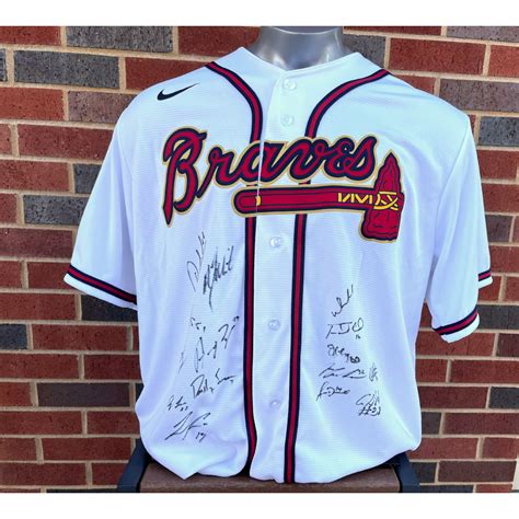 2021 Braves MLB Authenticated and Autographed World Series Champions Jersey | Atlanta Braves ...