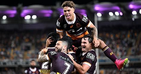 Nrl 2023 Nrl Finals Broncos V Storm Alex Glenn Kevin Walters