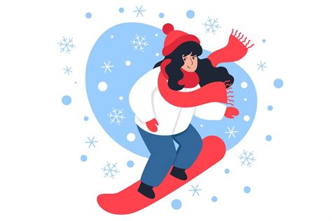 Woman Winter Illustration Set Teletype