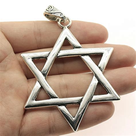 Aliexpress Buy Wysiwyg Pcs X Mm Star Of David Charm Antique