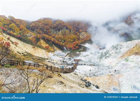 Noboribetsu Onsen In Autumn Hokkaido Japan Editorial Photo Image Of