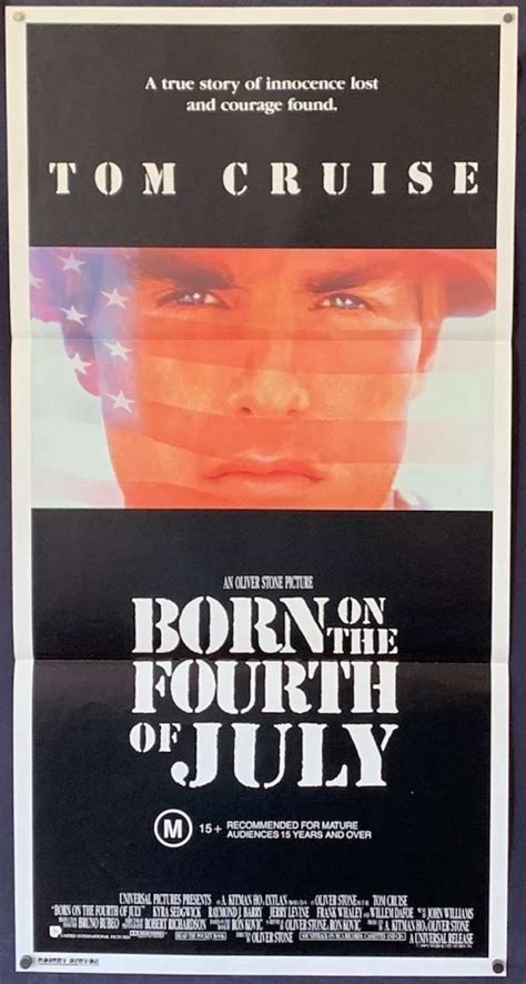 All About Movies Born On The Fourth Of July Poster Original Daybill