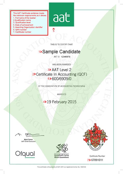 AAT Certificate | ACE - Website