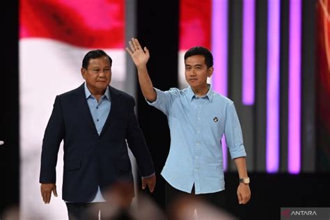 Prabowo kembali puji Gibran selepas debat keempat Pilpres 2024 - ANTARA News