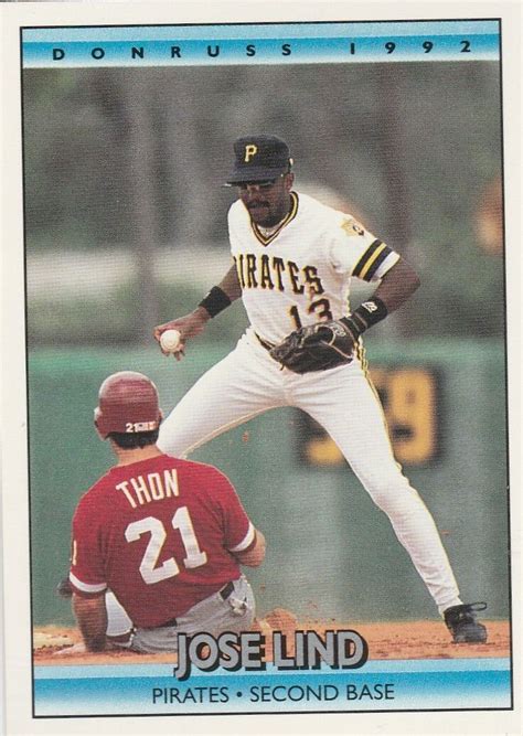 Free Shipping Mint Donruss Pittsburgh Pirates Baseball Card