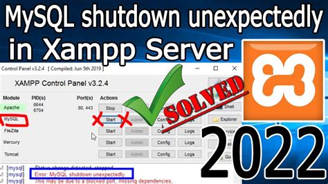 Mysql Not Starting In Xampp The Correct Answer Barkmanoil