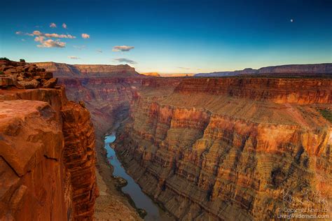 Full Moon Over Grand Canyon Tuweep Overlook Grand Canyon National