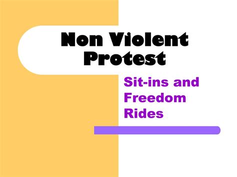 PPT - Non Violent Protest PowerPoint Presentation, free download - ID ...