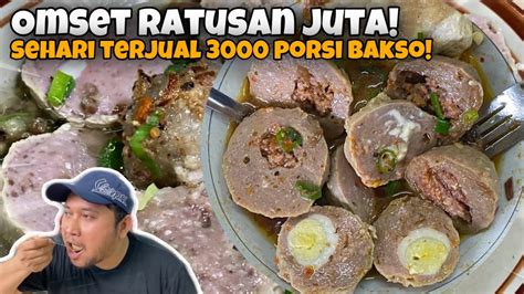 Bakso Terlaris Sehari Laku Porsi Youtube