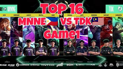 Day 6 Game1 MINANA EVOS PH Vs TODAK MY Top16 KOHAI Sea Championship