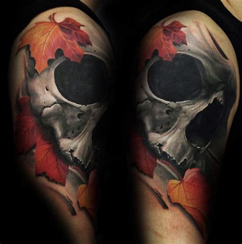 50 Realistic Skull Tattoos For Men Masculine Design Ideas