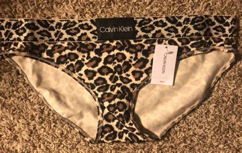 Calvin Klein Leopard Print Bikini Panty Small Nwt Ebay