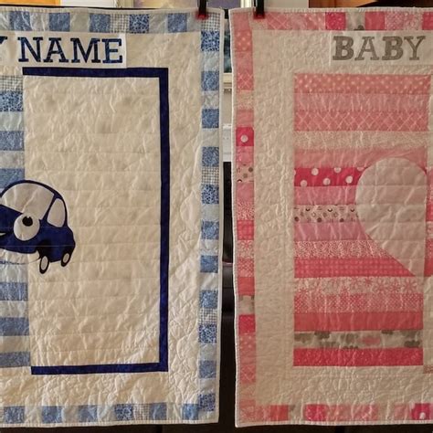 Baby Name Quilt Etsy