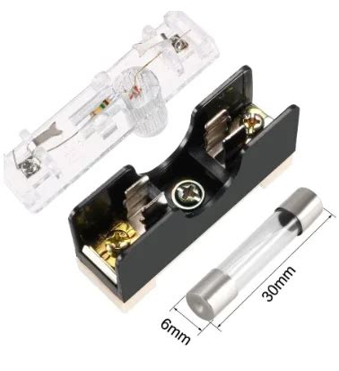 Fs 101 1 Position Lighted Fuse Holder Fuse Box 6x30mm Base With Led