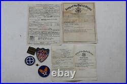 US WWII Honorable Discharge Papers Qualification Record Army Air Force