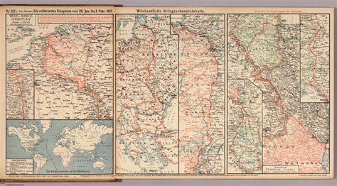 World War I Map German Nr 122 Military Events To February 5