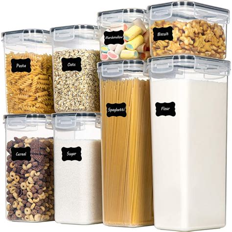 Kitchen Food Storage Containers Set, Kitchen Pantry Organization and ...