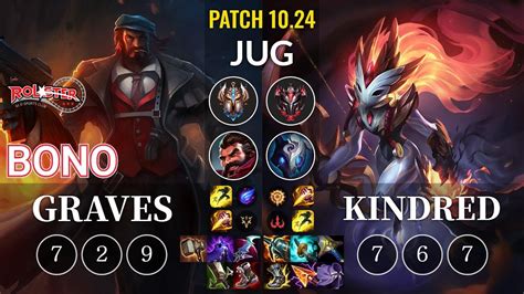 KT Bono Graves Vs Kindred Jungle KR Patch 10 24 YouTube