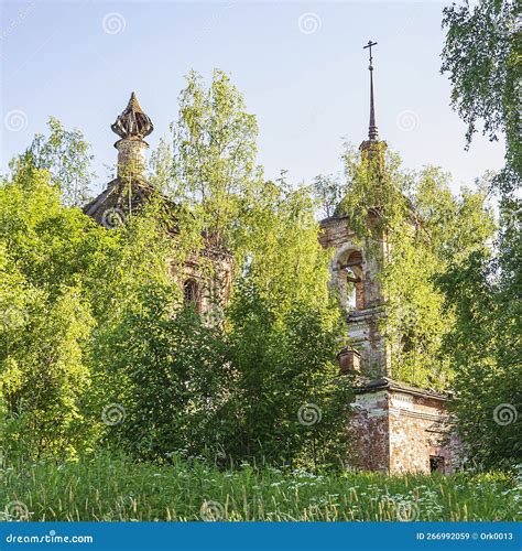 Destroyed Orthodox Church Stock Image Image Of Christ