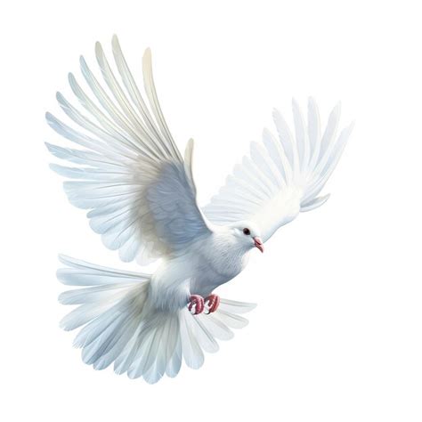 Premium AI Image | White dove on a white background