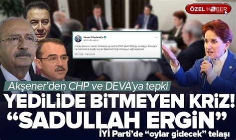 Orhan Sar On Twitter Meral Ak Ener Den Chp Ve Deva Ya Sadullah Ergin