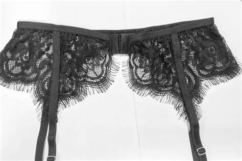 Lace Garter Belt Black Garter Belt T For Her Plus Size Etsy Uk