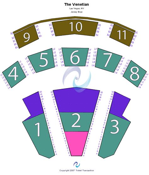 Venetian Theatre Seating Chart