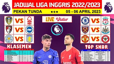 Jadwal Liga Inggris Malam Ini Pekan Tunda Chelsea Vs Liverpool S