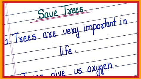 Essay On Save Trees In English 10 Lines Essay On Save Trees In English