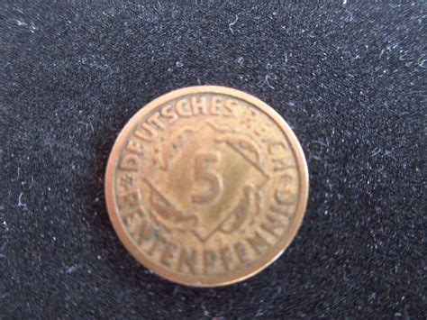 1 Reichspfennig 1924 Deutsches Reich Weimarer Rep 100 J Kaufen