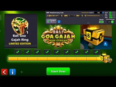 Ball Pool Bali Goa Gajah Win Streak Winning Anniversary Cue With