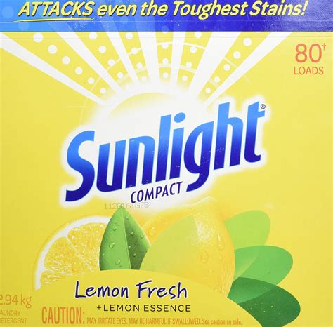 Sunlight Lemon Fresh Powder Laundry Detergent 80 Wash Loads 294 Kg