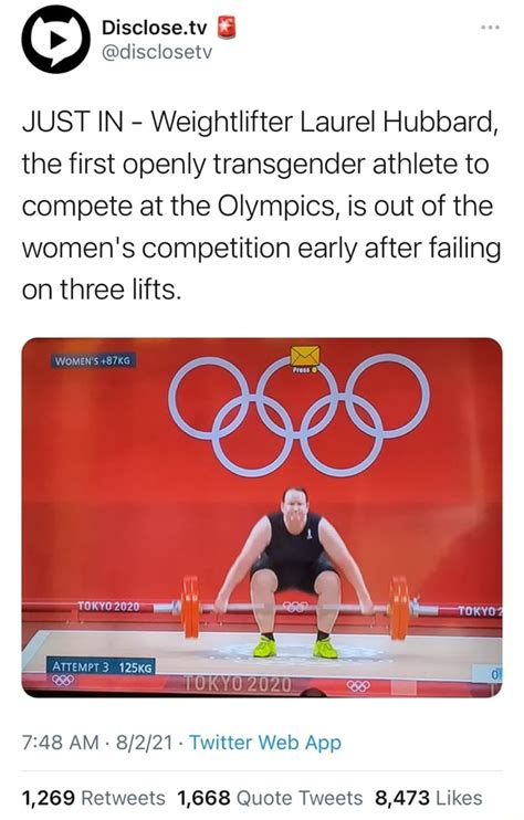 Just In Weightlifter Laurel Hubbard The First Openly Transgender