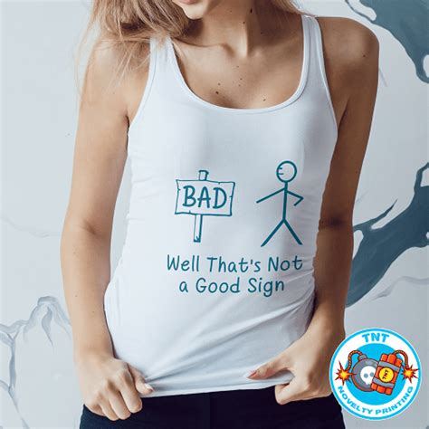 ‘bad Sign Tank Top Tnt Novelty Printing