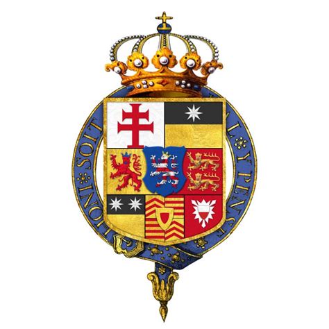 Gartered Coat Of Arms Of Frederick Ii Landgrave Of Hesse Kassel Kg