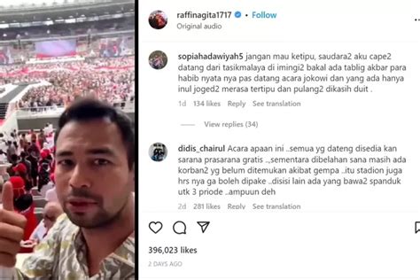 Netizen Ramai Ramai Hujat Raffi Ahmad Di Balik Acara Relawan Jokowi