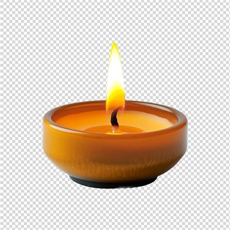 Premium Psd Candle Isolated On White