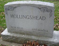 George Donald Hollingshead 1895 1951 Find A Grave Memorial