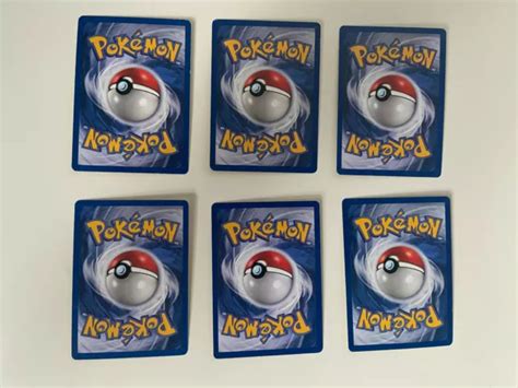 6 CARTES ENERGIE Pokémon Eau Plante Feu Psy Electrique Force Wizards